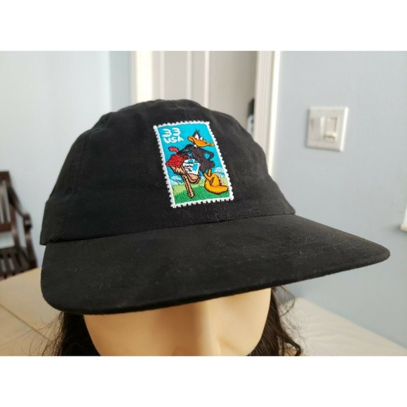 Looney Tunes Other - Vintage 90s Baseball Cap - Daffy Duck Looney Tunes USA Made Stamp Collection 33